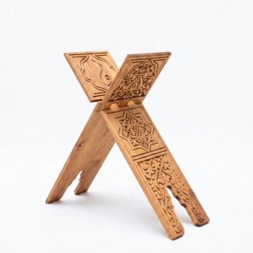 Ahşap Oymalı Rahle - Battal - 75 cm Ahşap Oymalı Rahle - Battal - 75 cm